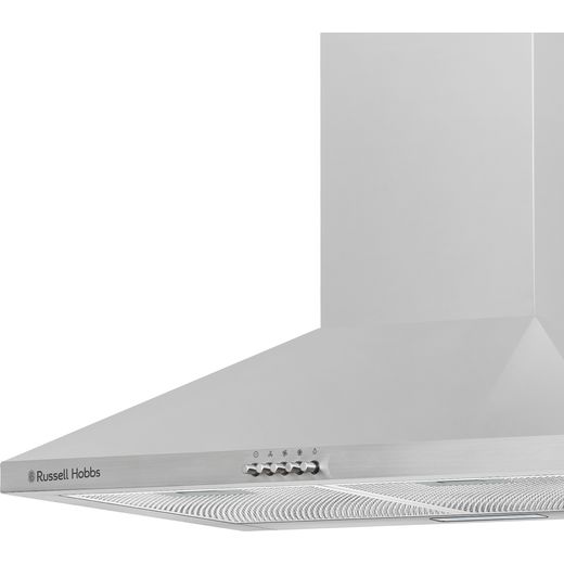 Russell Hobbs RH60SCH03A1SS 60cm Chimney Cooker Hood - close up angle shot