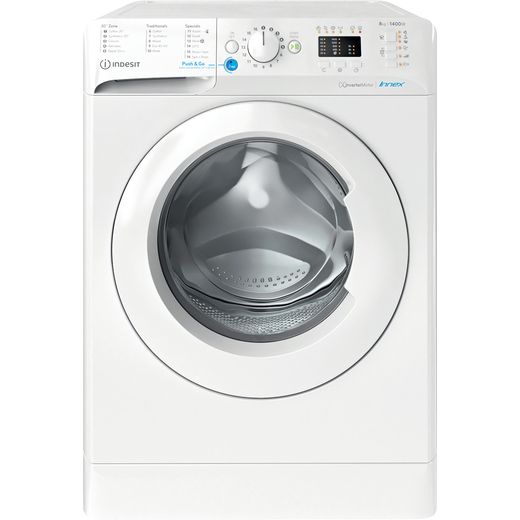 Indesit Innex BWA81485XWUKN 8Kg Washing Machine with 1400 rpm - White - B Rated