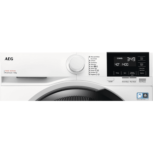 AEG 7000 Series LFSR71864B 8kg Washing Machine with 1600 rpm - White - Control panel