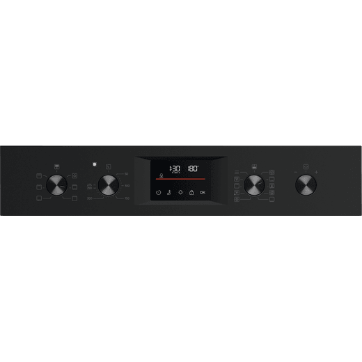 AEG OU5CP40B Built In Electric Double Oven - Black - Control panel