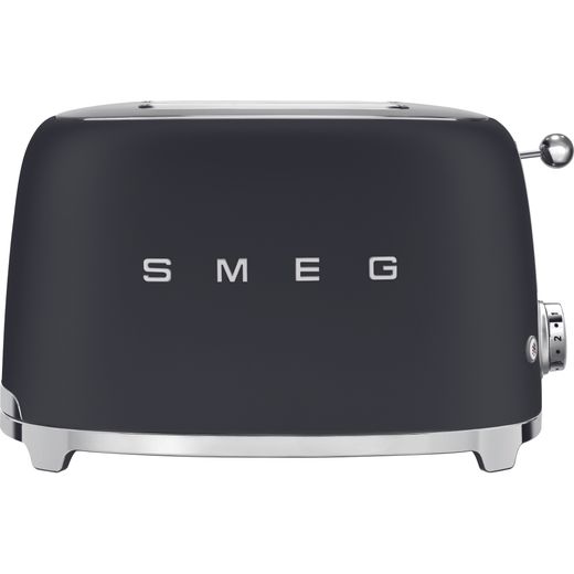 Smeg 50's Retro TSF01BLMUK 2 Slice Toaster - Matte Black
