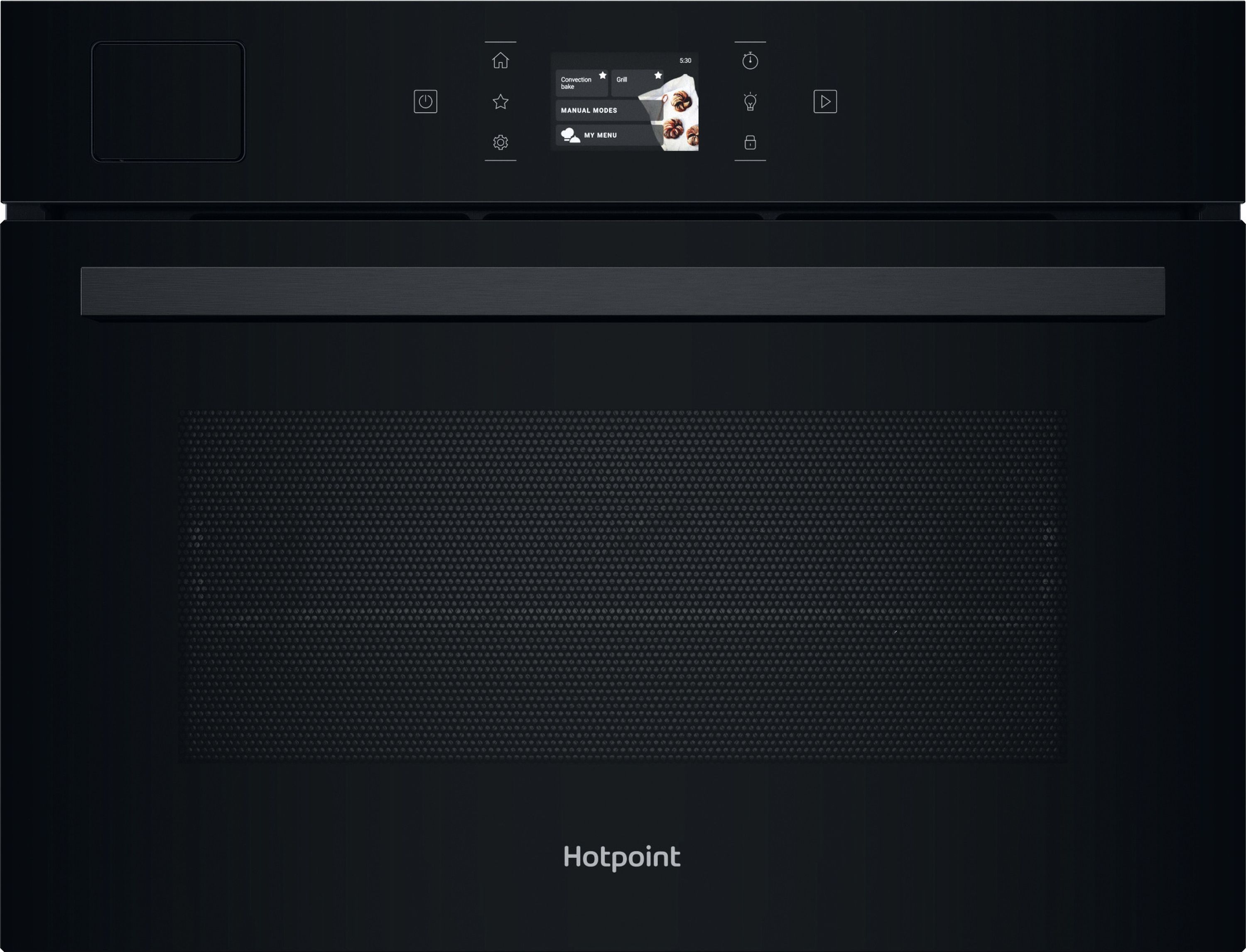 Hotpoint HCS9A9PHTSBA Built In Single Oven - Black - 48L Capacity - Steam Cleaning - A+ Energy