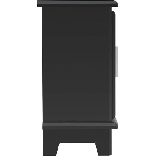 BeModern Southgate 62022 Log Effect Electric Stove With Remote Control - Black - Side shot
