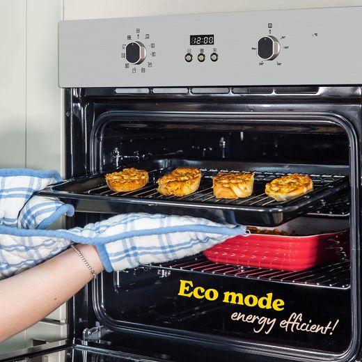 Russell Hobbs RHEO7005SS/02 Built In Electric Single Oven - Stainless Steel - Annotation - Eco mode