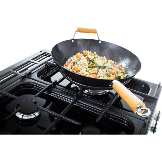 Rangemaster Toledo + 90cm Dual Fuel Range Cooker - Stainless Steel / Chrome - Rice cooking on stove