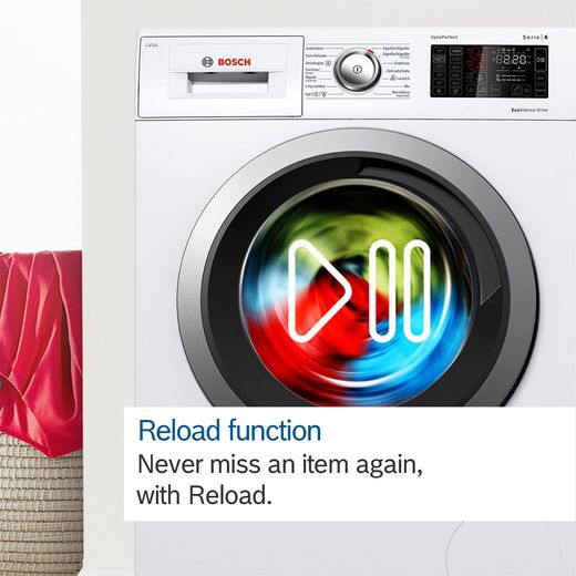 Bosch Series 6 WGG244ZCGB 9kg Washing Machine with 1351 rpm - Graphite - Annotation - Reload function shot