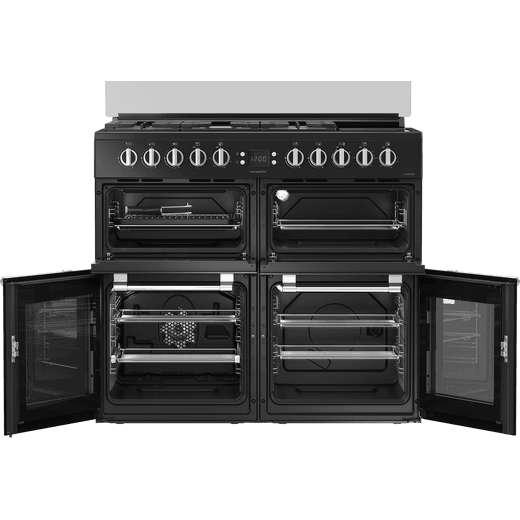 Leisure Chefmaster 100cm Dual Fuel Range Cooker - Cream - Doors open