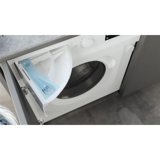 Hotpoint Integrated 7Kg / 5Kg Washer Dryer - White - Detergent drawer