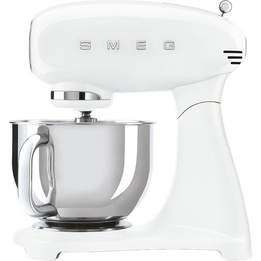 Smeg 50's Retro SMF03WHUK Stand Mixer with 4.8 Litre Bowl - White