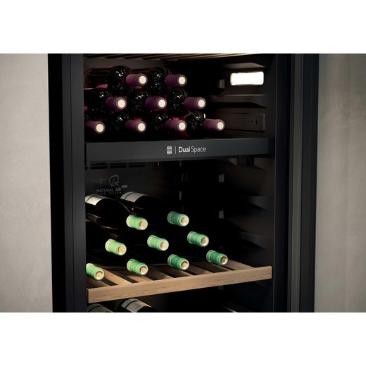 Haier Wine Cooler - Black - Close up inside shot