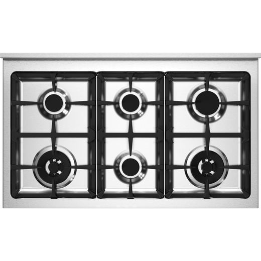 Bertazzoni Dual Fuel Range Cooker - White - Top view shot