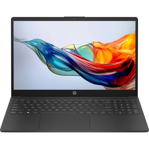 HP 15-fc0057na Laptop - AMD Ryzen™ 5, 512GB SSD, 8 GB RAM - Black - Front shot