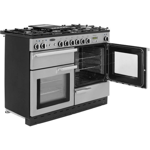 Rangemaster Professional Plus 110cm Dual Fuel Range Cooker - Stainless Steel 