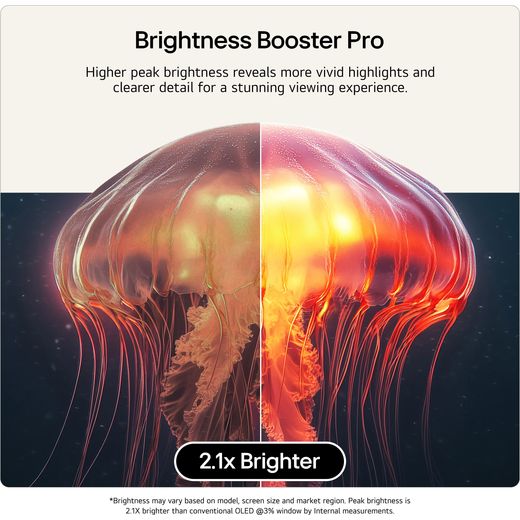 LG evo AI G6 48" 4K Ultra HD OLED Smart TV - Annotation - brightness booster pro shot