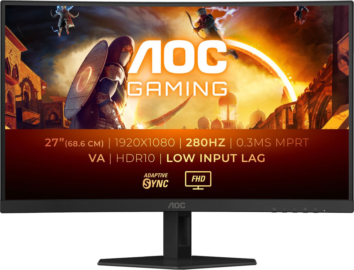 AOC C27G4ZXE - 27-inch - Full HD - 280Hz - Curved Gaming Monitor - Black