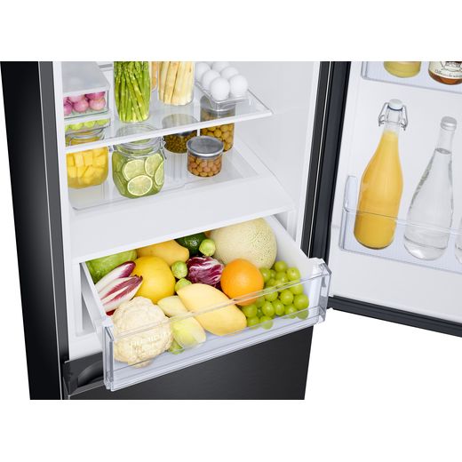 Samsung Frost Free Fridge Freezer - Black  - High perspective shot