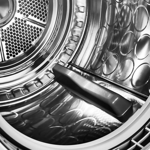 ASKO T509HRW.UK Wifi Connected 9Kg Heat Pump Tumble Dryer - White - Drum closeup