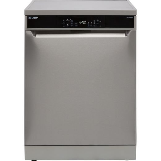 Sharp QW-NA26F39DI-EN Standard Dishwasher - Stainless Steel - D Rated