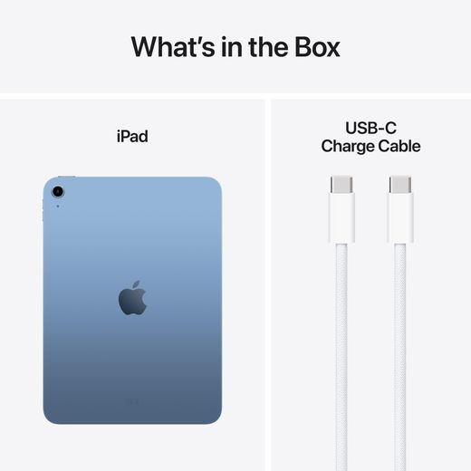 Apple MD4H4KN/A Tablet Blue - Annotation - Whats in the box shot