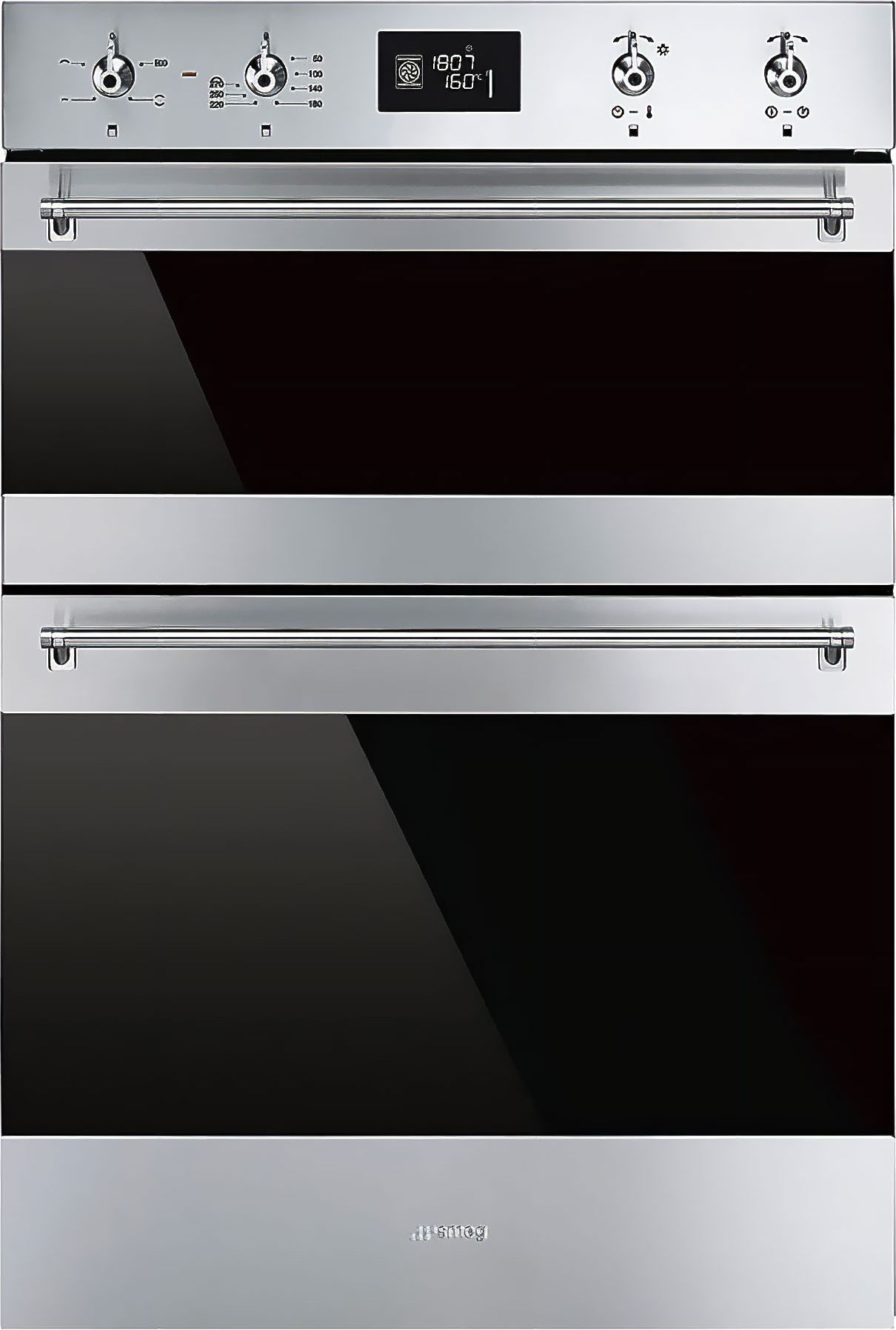 Image of Smeg Classic DOSF6390X Built In Electric Double Oven - Stainless Steel - A/A Rated, Stainless Steel