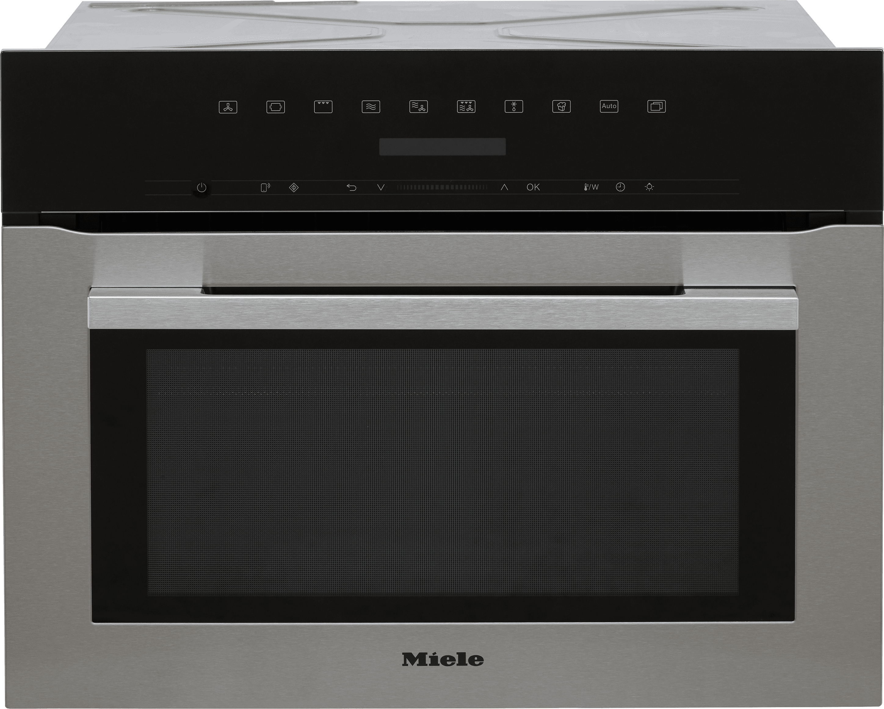 Miele H7140BM Wifi Connected Built In Compact Electric Single Oven with Microwave Function - Clean Steel, Stainless Steel
