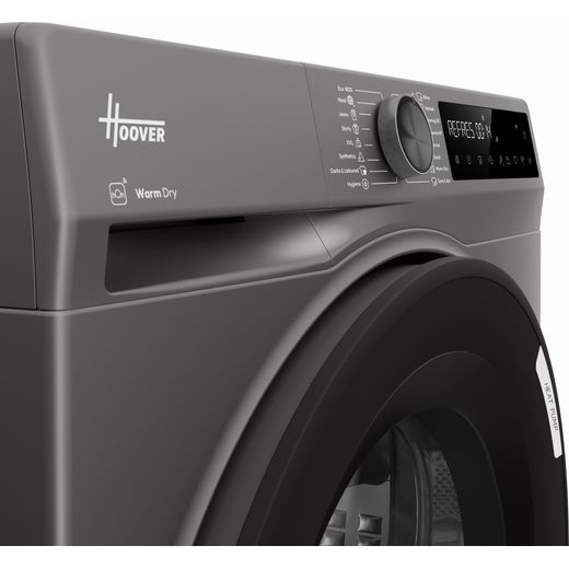 Hoover Pro Dry Series 3 HBR 10N2BRX-80 Wifi Connected 10Kg Heat Pump Tumble Dryer - Graphite - Close up shot