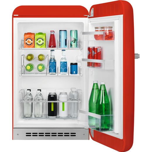 Smeg Right Hand Hinge Home Bar FAB10HRRD5 Fridge - Red