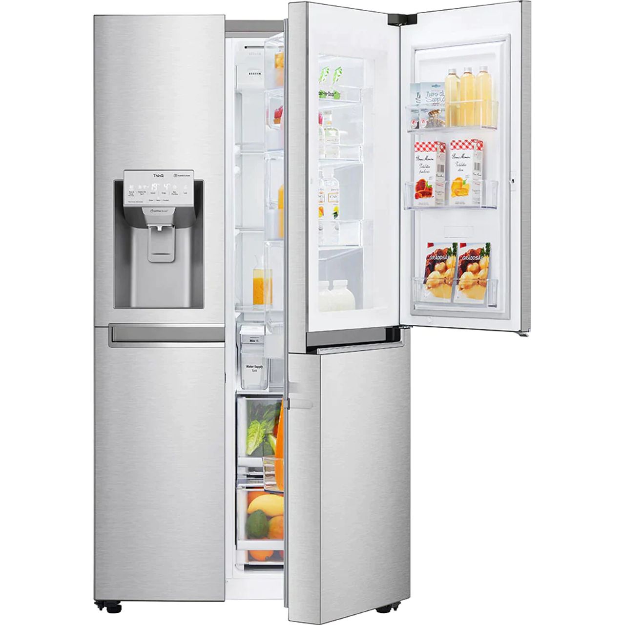 Lg Gsj961nsze Amerikanischer Side By Side Mit Wasser Und Eisspender Nofrost 625 Liter Edelstahl Energieeffizienzklasse E