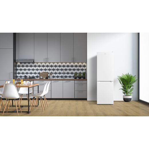 Midea MDRB254FGE01 150cm 60/40 Small Frost Free Fridge Freezer - White - Fridge freezer in kitchen shot 