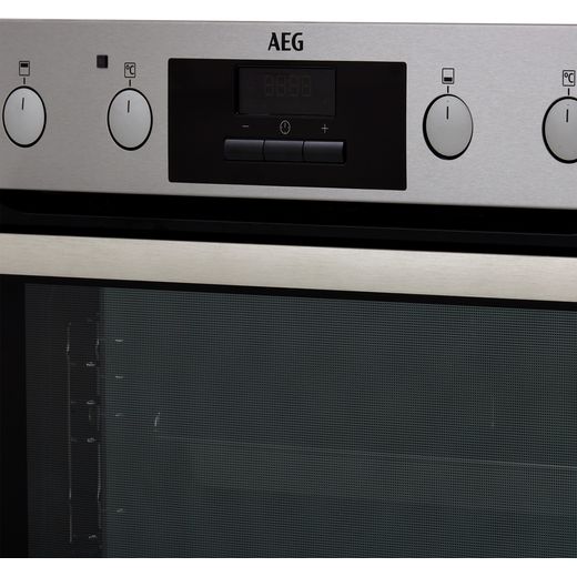 AEG Built Under Electric Double Oven - Stainless Steel