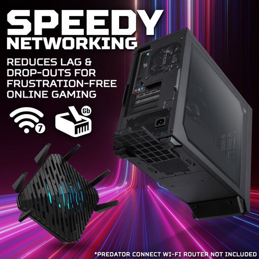 Acer Predator PO3-665 Gaming PC - NVIDIA® GeForce RTX™ 5070, Intel® Core™ i5, 512GB SSD - Black - Annotation - Speedy shot