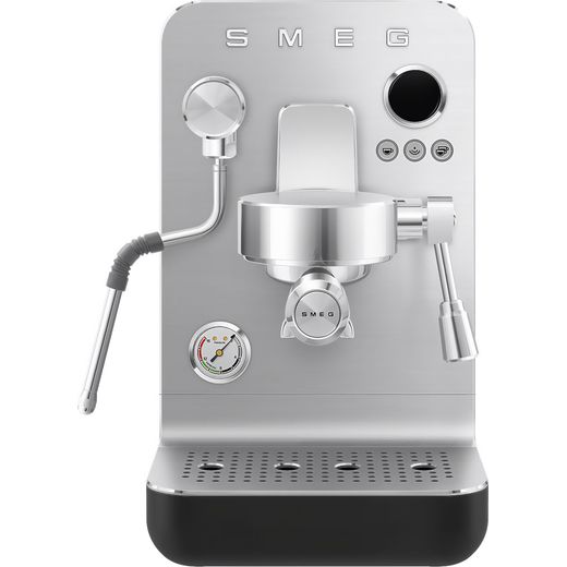 Smeg Espresso Coffee Machine - Black - Front shot