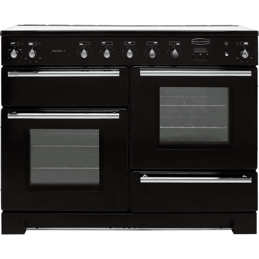Rangemaster Toledo + TOLP110EIGB/C 110cm Electric Range Cooker with Induction Hob - Black - A/A Rated