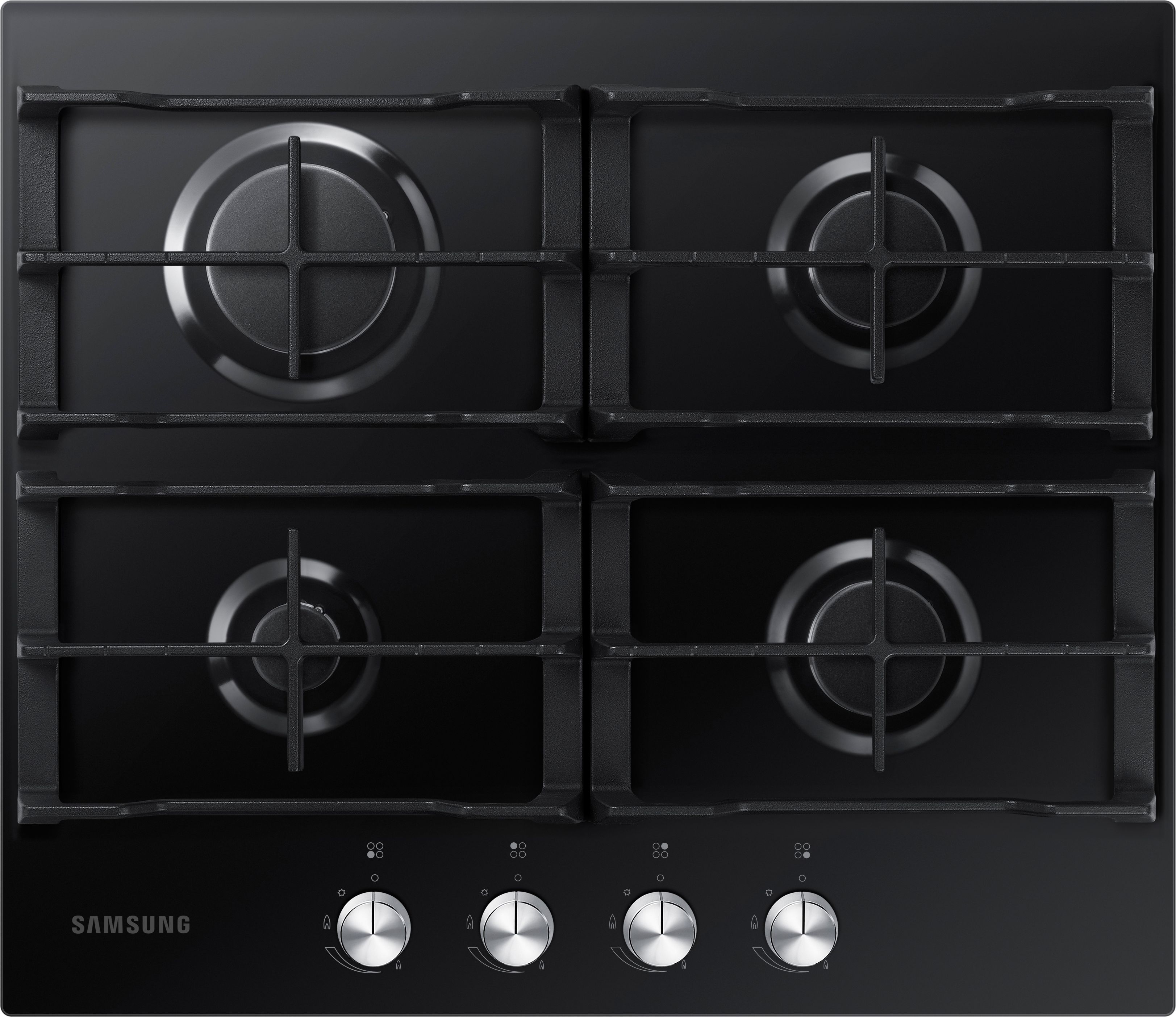 Samsung NA64D3000AK/U1 Gas Hob - 4 Burner - Black