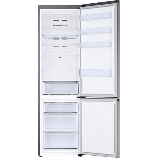 Samsung 70/30 Total No Frost Fridge Freezer - Silver - Doors open