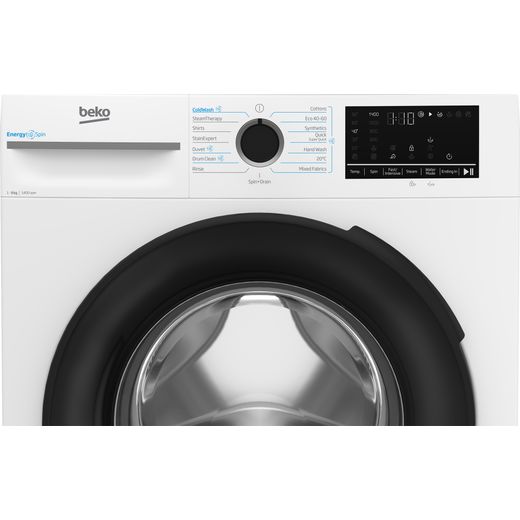Beko BM3WT4941IW 9kg Washing Machine with 1400 rpm - White - Control panel