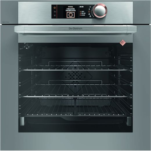 De Dietrich DOP8574G Built In Electric Single Oven - Grey / Stainless Steel