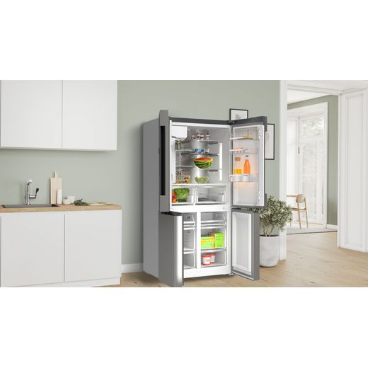 Bosch Series 6 American Fridge Freezer - Stainless Steel - Fridge freezer in kitchen