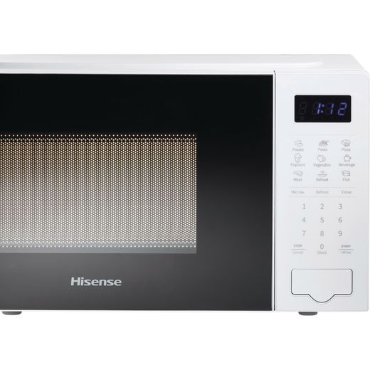 Hisense H20MOWS4UK 20 Litre Microwave - White - Control panel