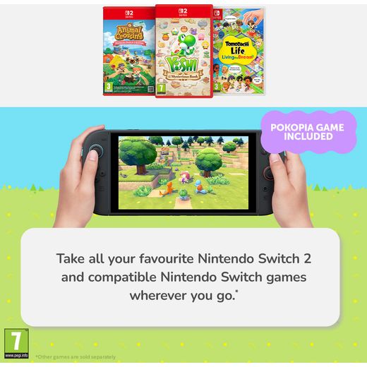 Nintendo Switch 2 with SWITCH 2 CONSOLE & POKOPIA - Black - Annotation -  on the go