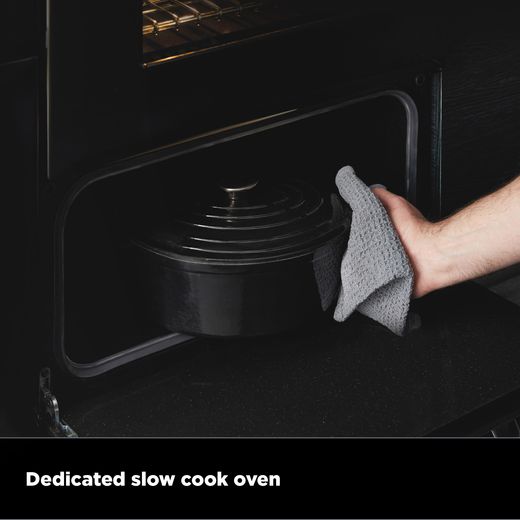 Stoves Richmond 100cm Dual Fuel Range Cooker - Black - Annotation - Dedicated slow cook oven