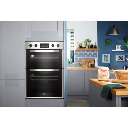 Beko bdf26300x built in store double oven