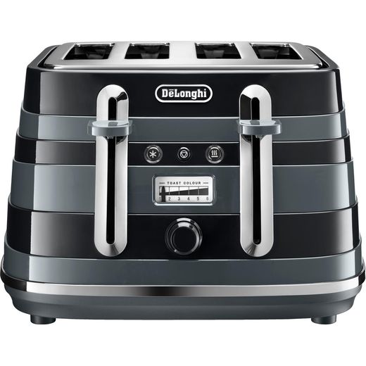 De'Longhi Avvolta CTAC4003.BK 4 Slice Toaster - Black