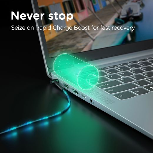 Lenovo IdeaPad Slim 3 15.6" Laptop - Intel® Core™ i3 N-series, 128GB eUFS, 8 GB RAM - Grey - Annotation - Never stop shot