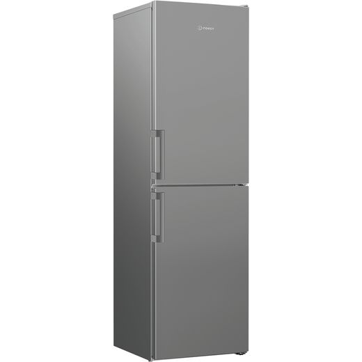 Indesit 50/50 Frost Free Fridge Freezer - Silver - Right perpsective shot