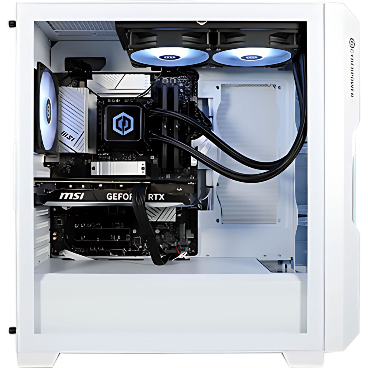 DEEP COOL ホワイトPCケース with power supply CyberPowerPC Gamer Supreme Liquid Cool Gaming Desktop, Intel