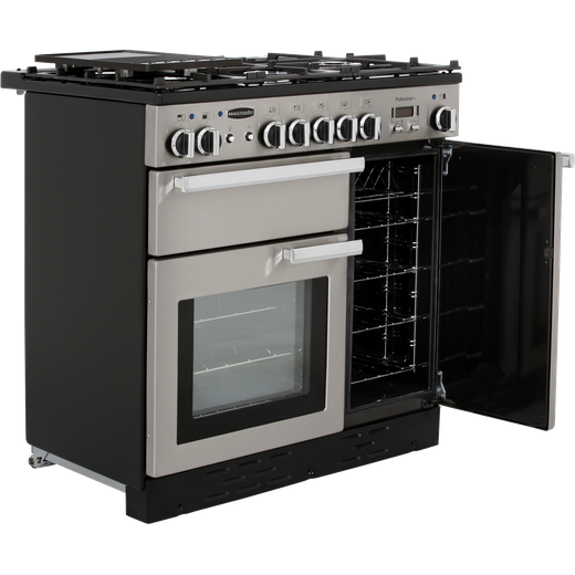 Rangemaster Professional Plus 90cm Dual Fuel Range Cooker - Stainless Steel
