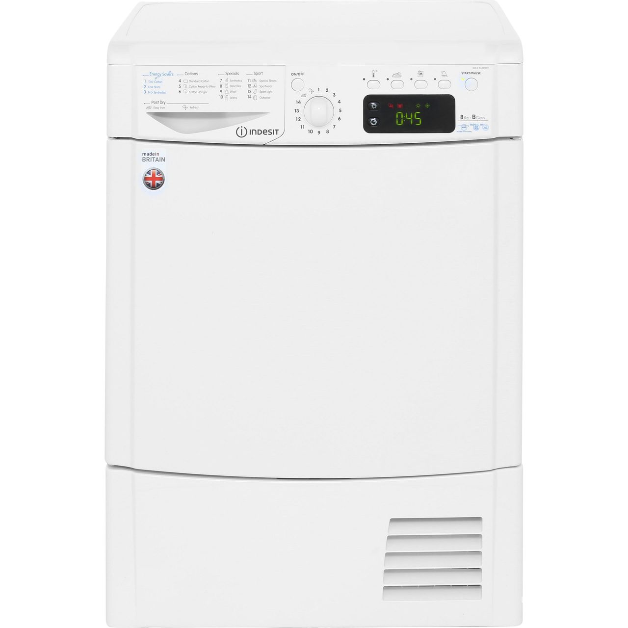 Indesit Eco Time IDCE8450BH 8Kg Condenser Tumble Dryer Review