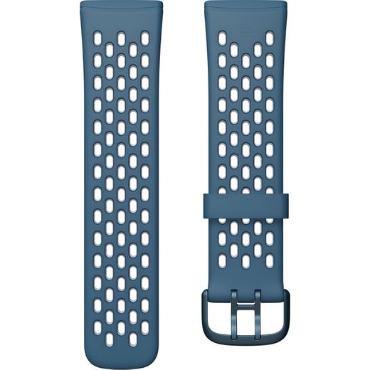 Fitbit Sport Band For Sense, Versa 3 for Sense/Versa 3, Large - Blue / Grey