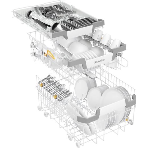 Miele Slimline Dishwasher - White - Racks